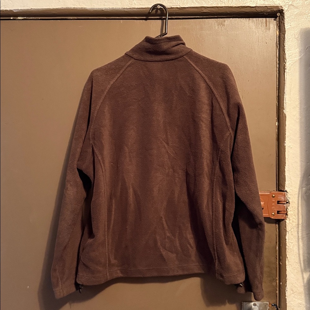 Columbia Brown Fleece Zip-Up Jacket Size XL - Picture 2 of 7